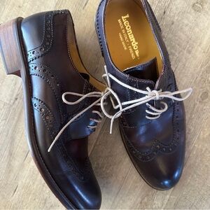 Leonardo Lace Up Wingtip Derby Loafer